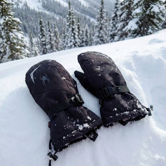 Spyder Ski Mittens | Men's XL | 3M Thinsulate Insulation | Black - Picture 1 of 4